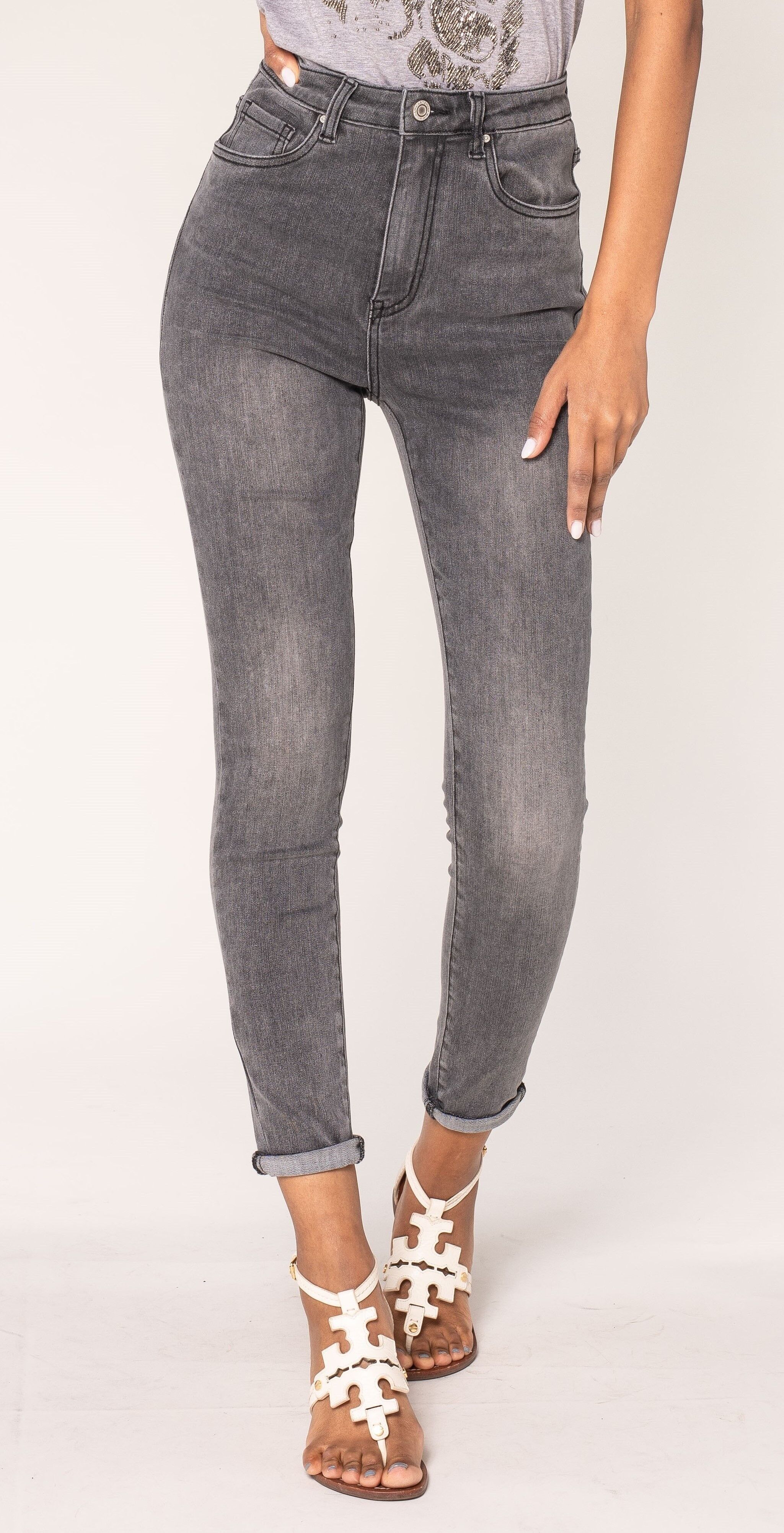 Nina Carter – Schmal geschnittene Stretch-Jeans mit sehr hoher Taille, P190