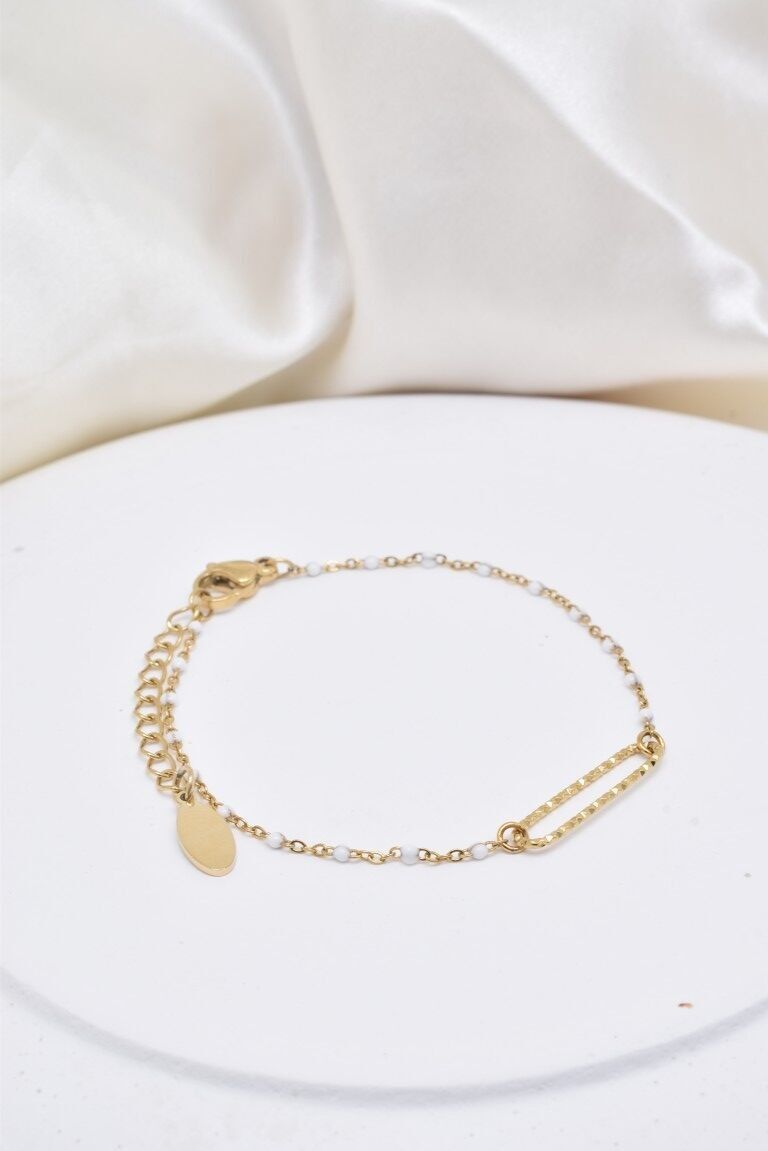 Edelstahl-Emaille-Armband - BR210257OR-BC