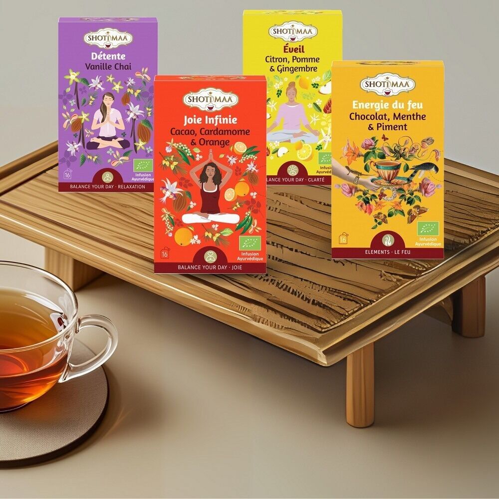 Bio-Koffein-freie Aufgüsse – Energieschub, leichtere Verdauung, gute Laune, abendliche Entspannung – Natürliche Pflanzen und ausgewogene Aromen