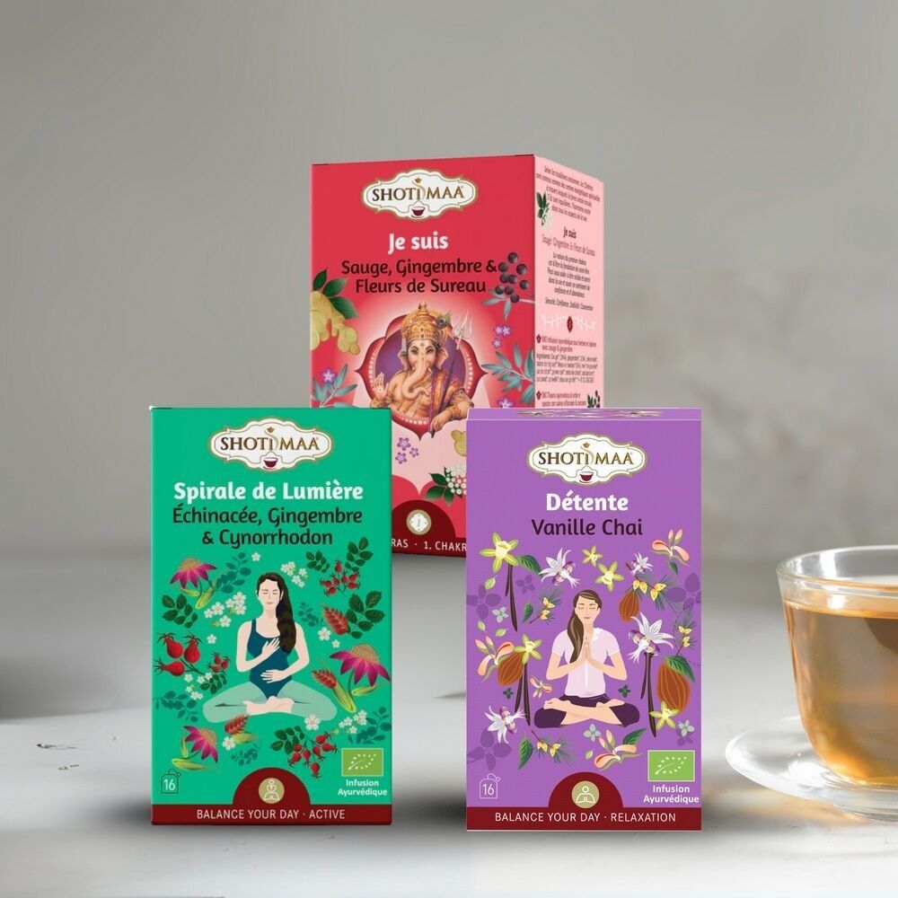 Bio-Koffein-freie Aufgüsse – Energie am Morgen, geistige Klarheit am Tag, erholsamer Schlaf – Natürliche Pflanzen und wohltuende Aromen