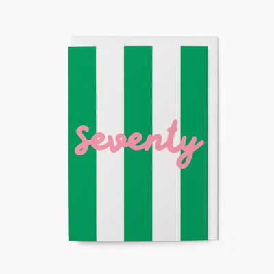 Setenta - Tarjeta de cumpleaños importante