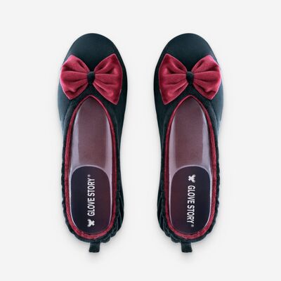 Ballerines d'intérieur en velours-CF0148