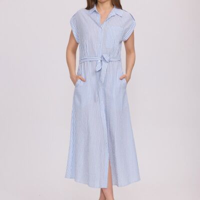 Long dress with short sleeves