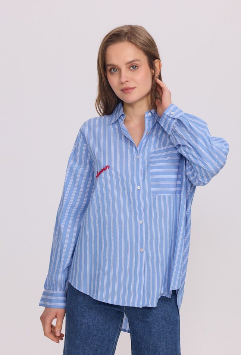 Camicia a righe da donna