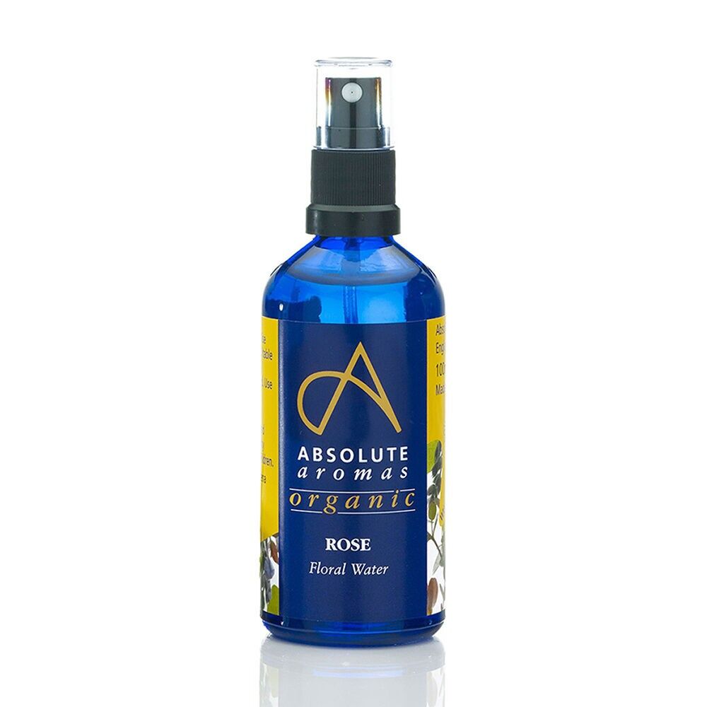 Absolute Aromas Organic Rose Floral Water 100ml/ 3.4fl oz