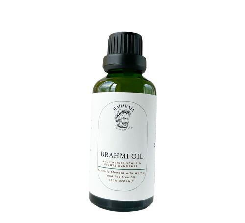 Organic Cold-Pressed Brahmi Oil - For Dry Scalp & Dandruff