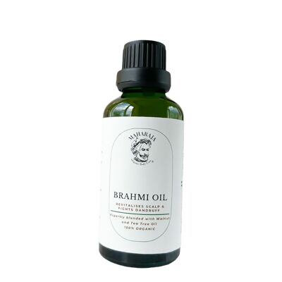 Organic Cold-Pressed Brahmi Oil - For Dry Scalp & Dandruff