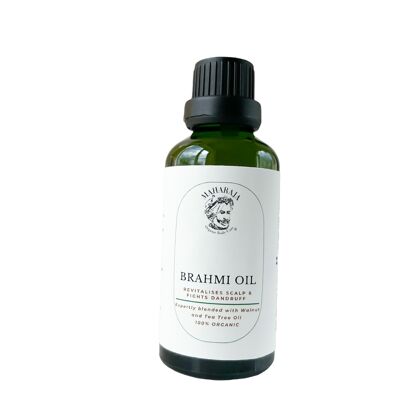 Organic Cold-Pressed Brahmi Oil - For Dry Scalp & Dandruff