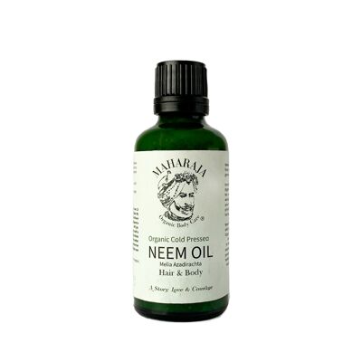 Aceite de neem orgánico prensado en frío: para piel y cuero cabelludo sensibles