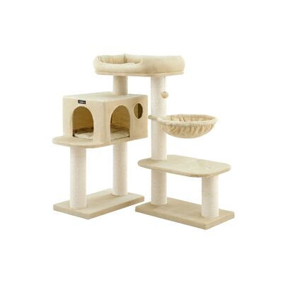 Arbre à chat troncs épais 107 cm beige