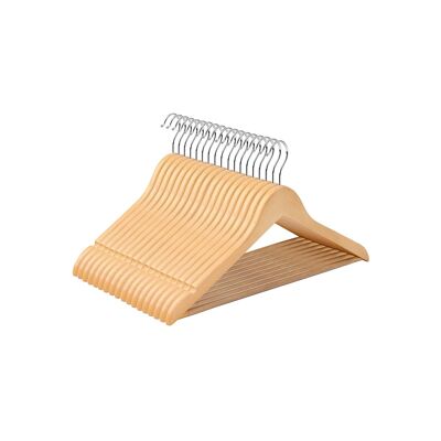 44.Perchas de madera de arce de 5 cm