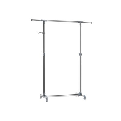 Appendiabiti estensibile grigio, 150 x 44 x 165 cm