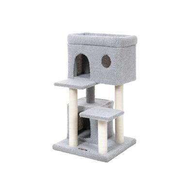 Rascador de vellón 85 cm gris claro