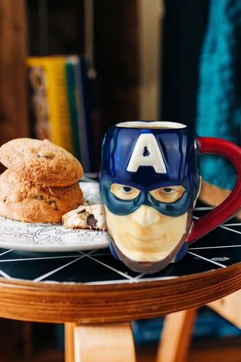 Tasse en céramique Captain America 3D Marvel 6