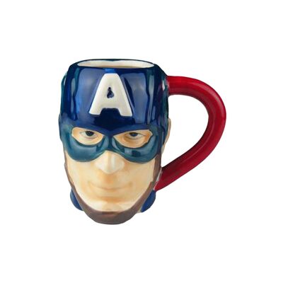 Taza de cerámica Capitán América 3D de Marvel