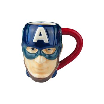 Tasse en céramique Captain America 3D Marvel 1