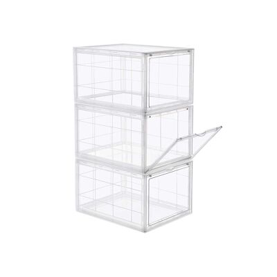 Set di scatole per scarpe impilabili, 36 x 28 x 22 cm