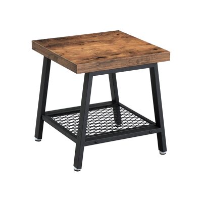 Mesa auxiliar pequeña de diseño industrial, 45 x 47 x 45 cm
