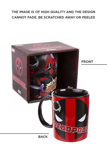 Tasse noire Marvel Deadpool 4