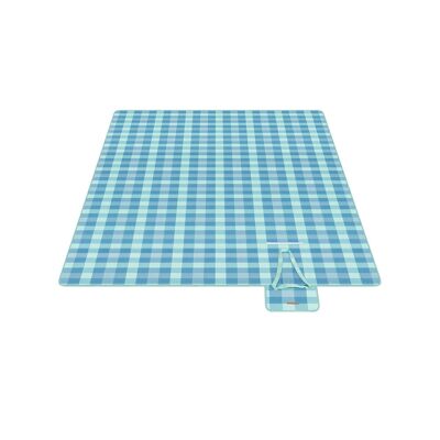 Manta de picnic 300 x 200 cm impermeable verde-azul