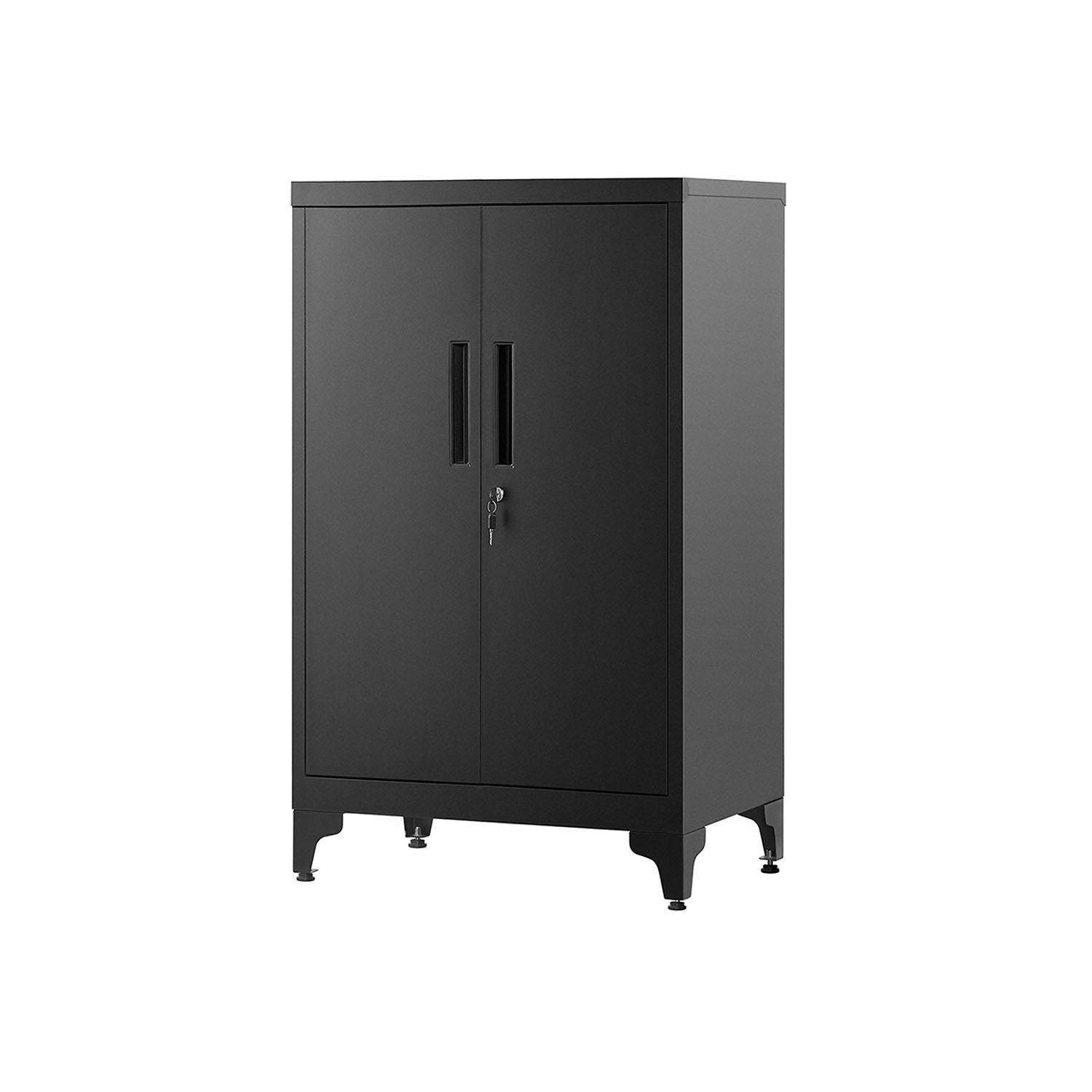 Steel filing cabinet with 2 doors, 40 x 60 x 90 cm
