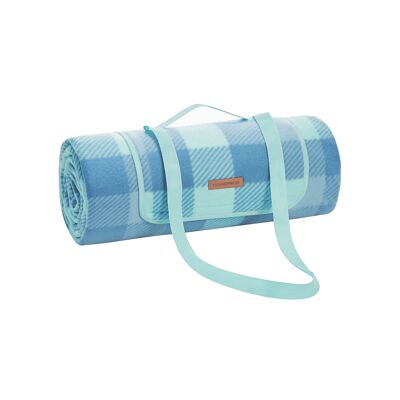 Manta de picnic 200 x 200 cm impermeable verde-azul