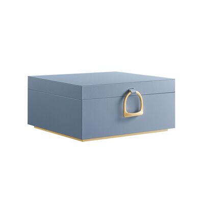 Coffret à bijoux 2 niveaux avec poignée idée cadeau, 20.5 x 24 x 11 cm