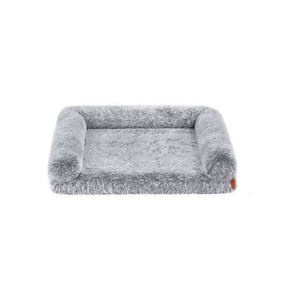 Removable and washable Ombré-Grey dog bed, 106 x 80 x 23 cm