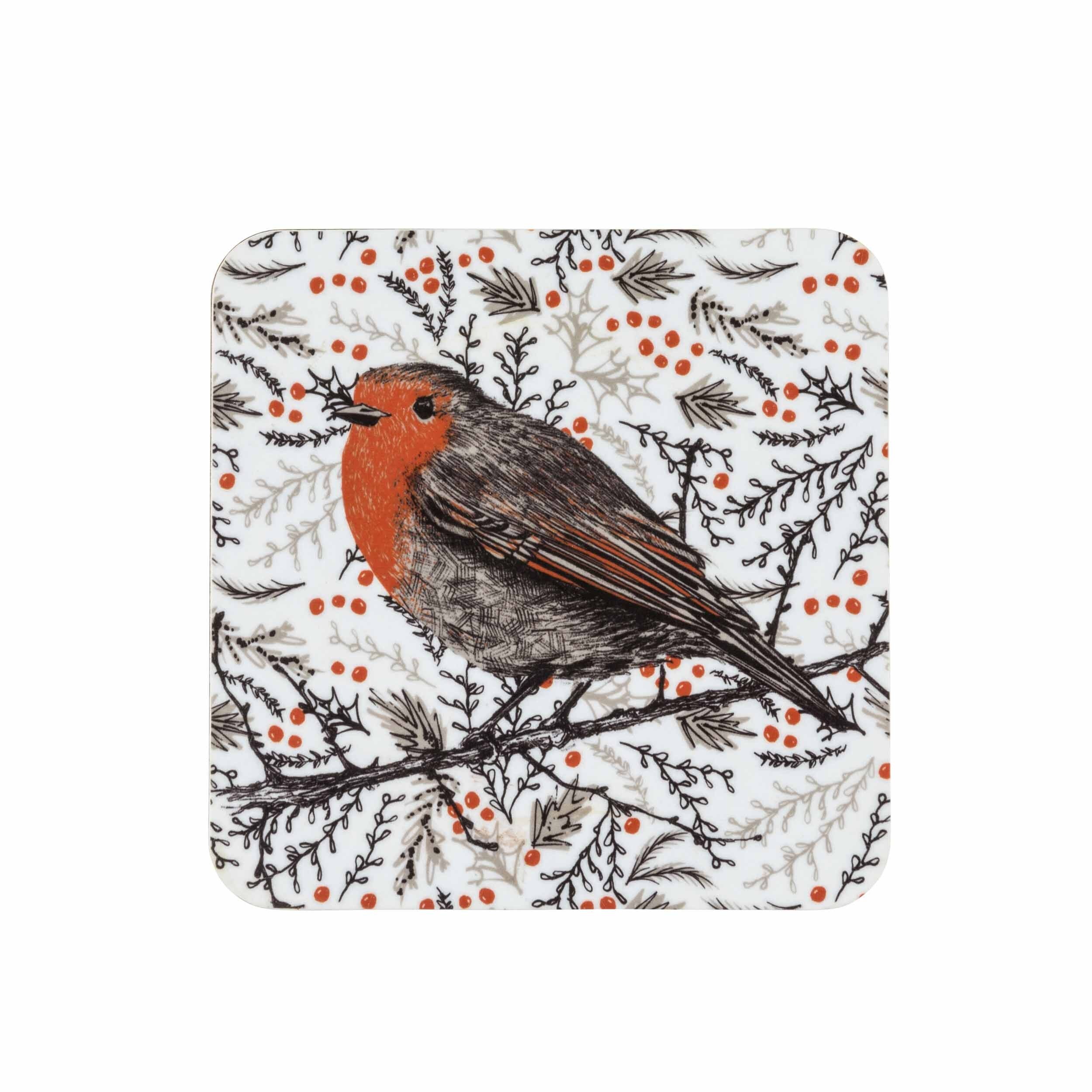 Buy wholesale Christmas Robin Coaster