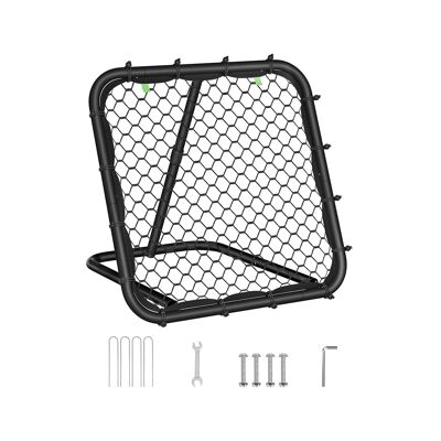 Porta da calcio con struttura in acciaio per bambini, 78.5 x 84.5 x (55-78.5) centimetri