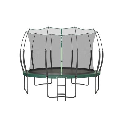 Trampolino Ø 366 cm con cerniera verde giungla