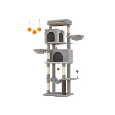 Tiragraffi multistrato alto 175 cm grigio tortora