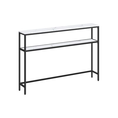 Mesa consola con 2 estantes 20 x 120 x 80 cm