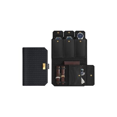 Colección RONNE - Bolso para relojes para llevar, 22 x 14.5x4. 5 cm
