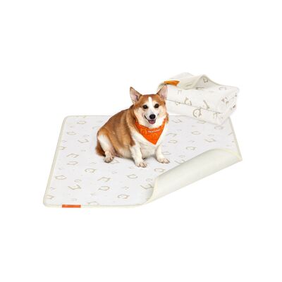 Puppy pads washable set of 2 122 x 91 cm cloud white