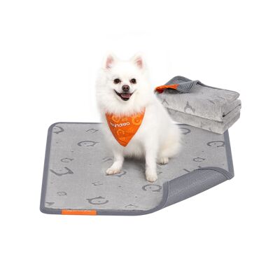 Puppy pads washable set of 2 61 x 46 cm dove gray