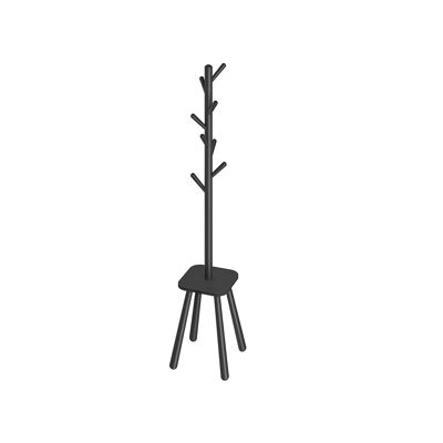 Garderobenständer mit 8 Haken und Stauraum 170.5 cm hoch