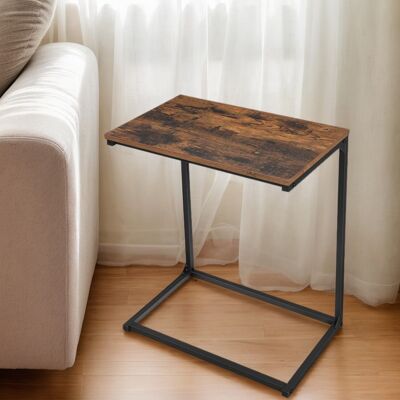 Mesa auxiliar, mesa de centro pequeña, mesa de centro, 55 x 35 x 66 cm