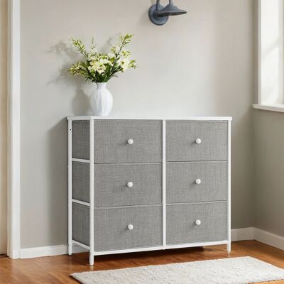 Chest of drawers, wardrobe, 6 fabric drawers, 30 x 80 x 71 cm