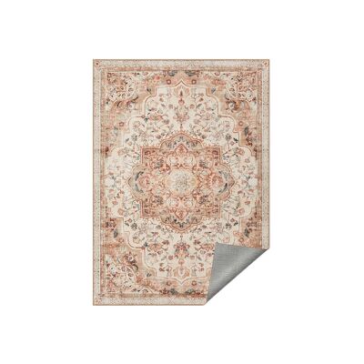 Tappeto vintage 200 x 290 cm antiscivolo cappuccino beige