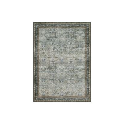 Alfombra estilo vintage 160x230 cm lavable a máquina marrón nogal