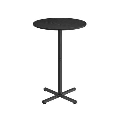 Mesa de bar redonda 60x60x104.5 cm negro ébano