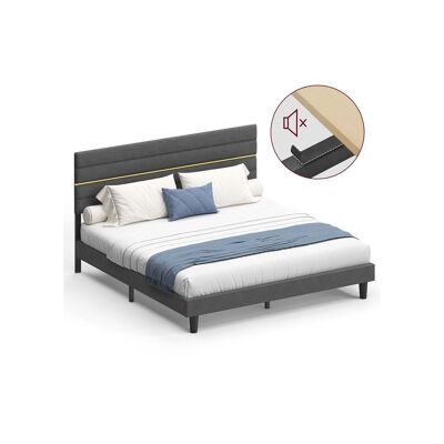 Cadre de lit pour matelas 180 x 200 cm, gris ardoise