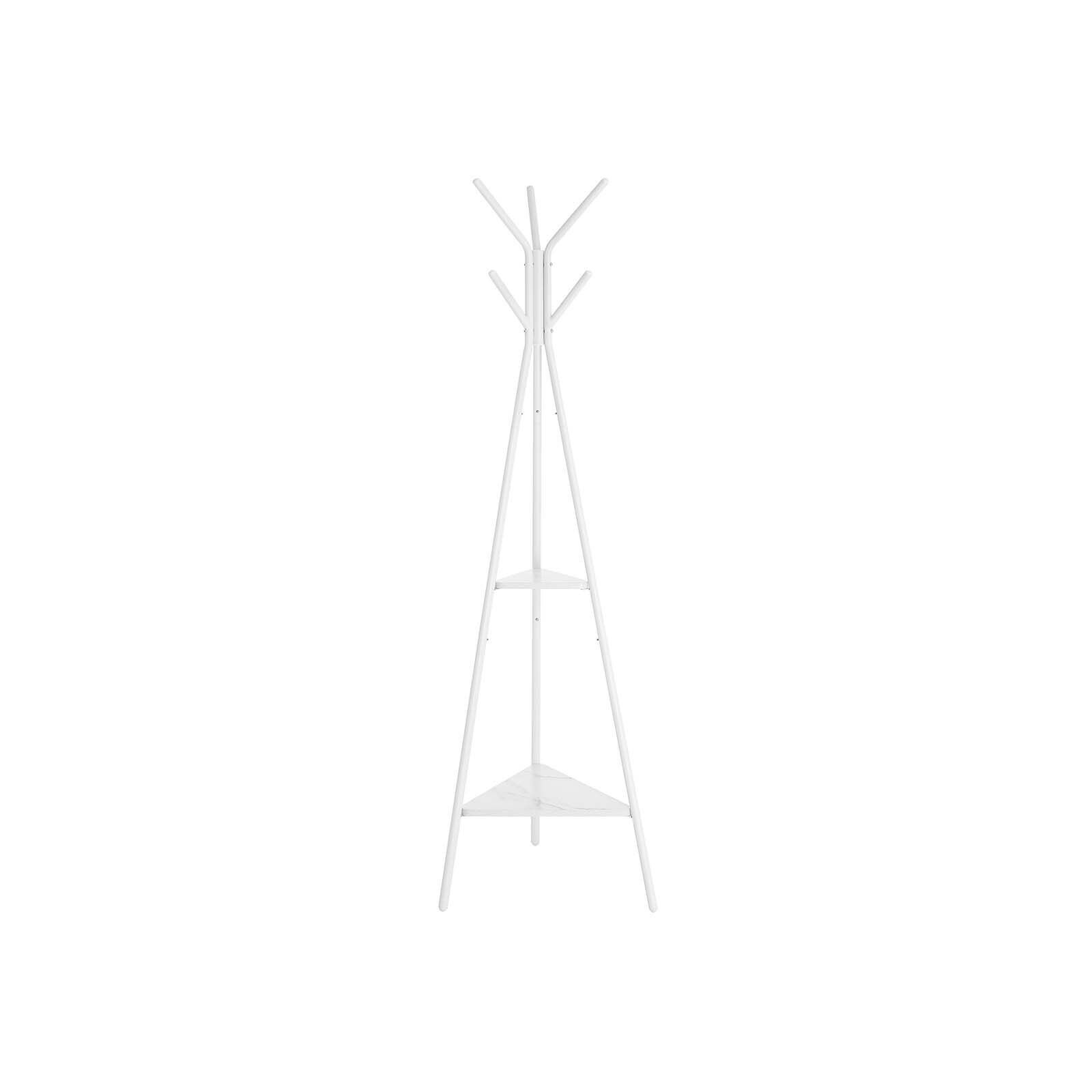 Porte-manteau en filigrane aspect marbre, 49 x 49 x 179 cm