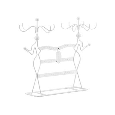 Stylish jewelry stand white, 34.5 x 34 x 12.5cm s