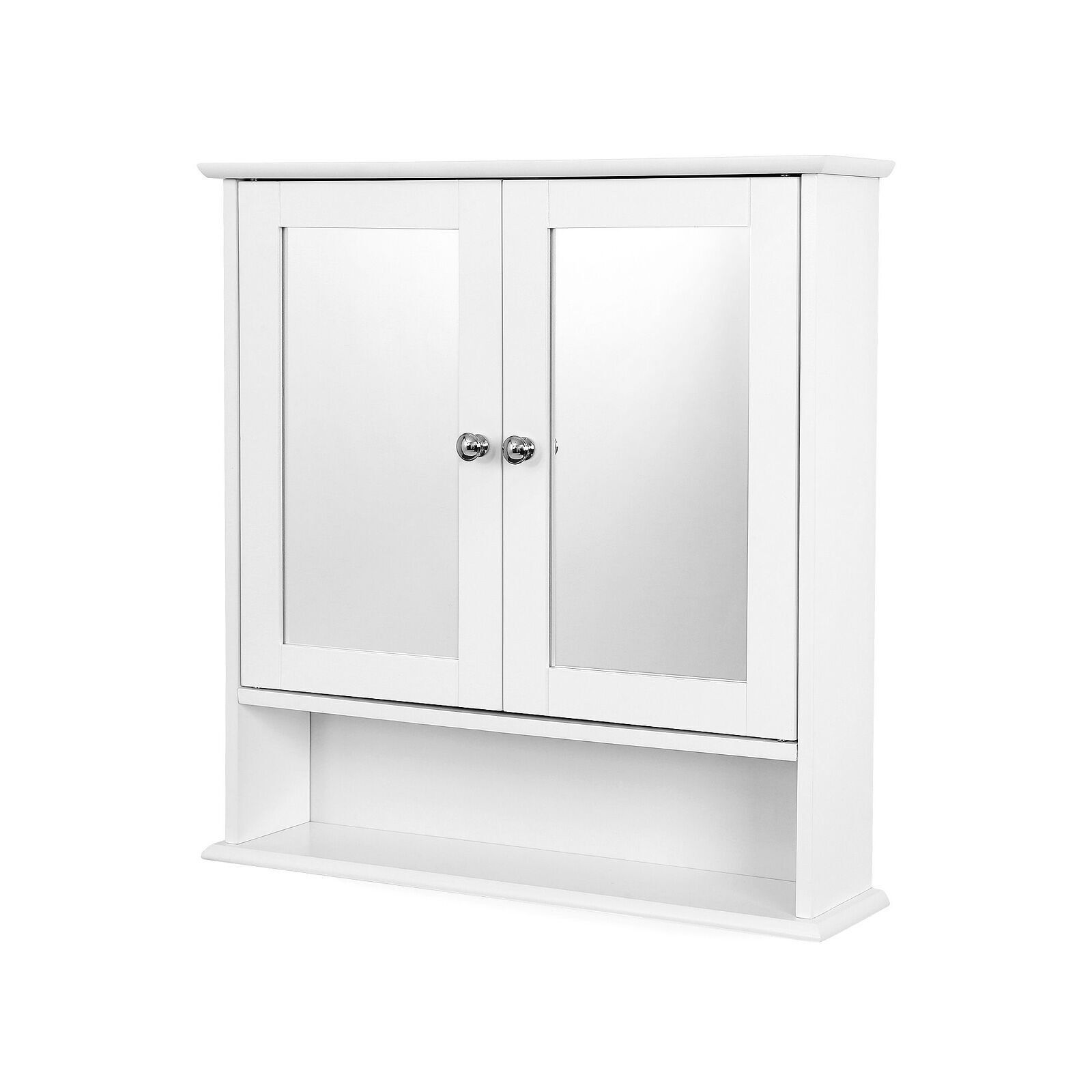 Armoire à glace à doubles portes, 56 x 58 x 13 (L x H x P) cm