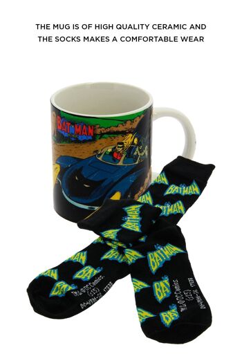 Coffret cadeau tasse et chaussettes DC Batman 4