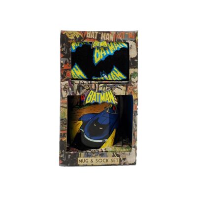 Set de regalo de taza y calcetines DC Batman