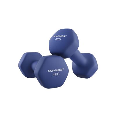 Set di 2 manubri blu, 2 x 1.5 kg, arancione, 7 x 15 cm