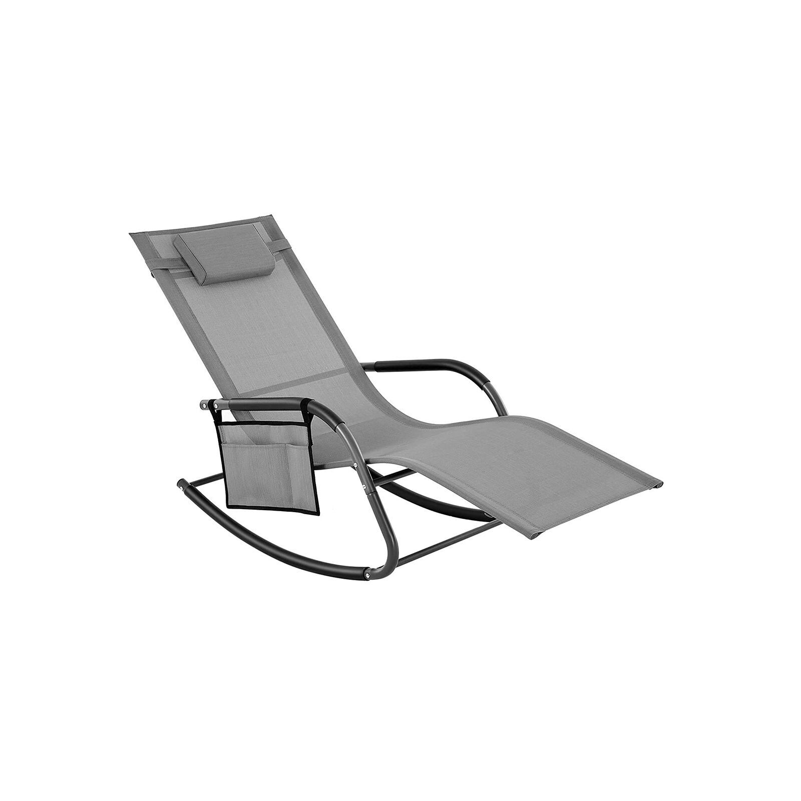 Chaise longue avec appui-tête, 63 x 147 x 89 cm (L x l x H) - Dimensions de l'emballage : 97 x 38 x 8 cm